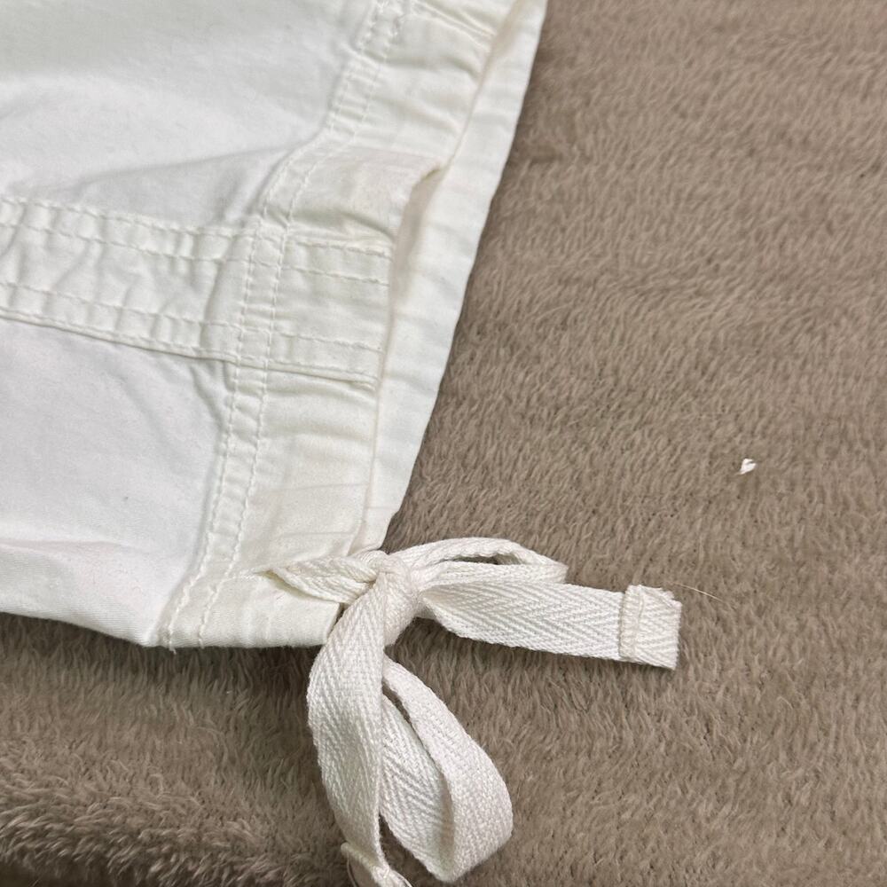 Bundle Women’s Size 16 Pants White Cargo Capris + Brown Straight Leg Pants - Picture 6 of 16